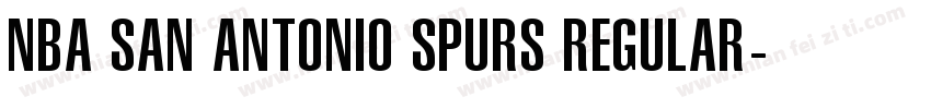 NBA San Antonio Spurs Regular字体转换